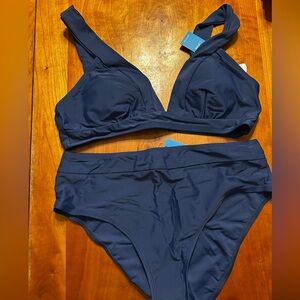 Cupshe  Blue Swimwear Set